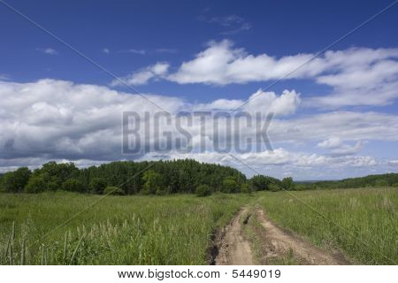 Strada per un campo