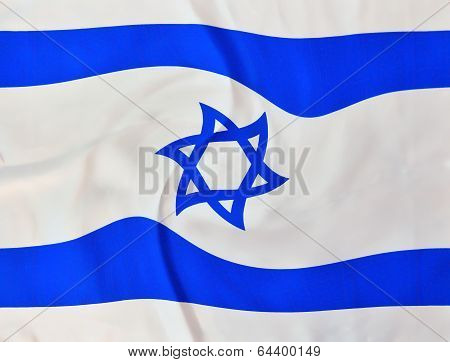 Swirly Israel Flag On Independence Day