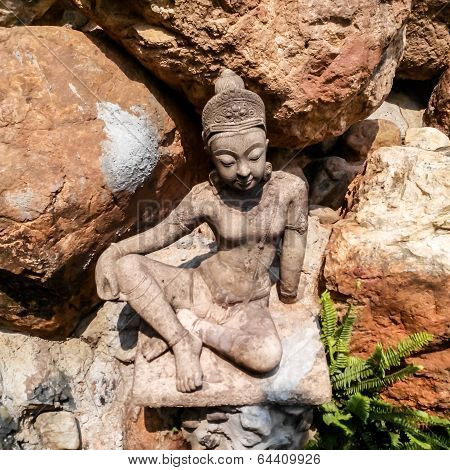 Sculpture Sandstone Of Angel