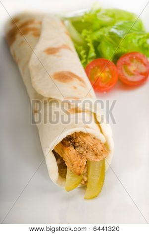 Pita broodje kip