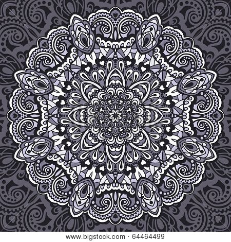 Flower Mandala. Abstract element for design