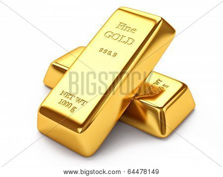 Group of gold ingots