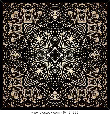 Vector Gold Ornament.