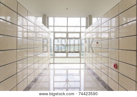 YANGSAN, KOREA - AUGUST 11, 2014: Catholic Cinerarium
