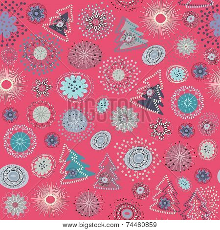 Seamless Pattern Happy New Year