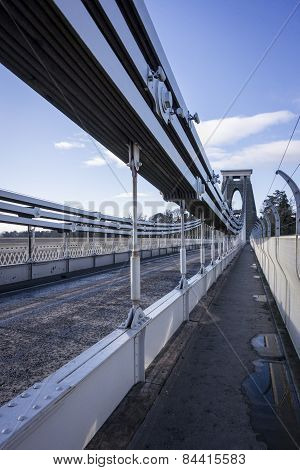 Steel Cables Of Clifton Suspension Bridge, Bristol, Uk