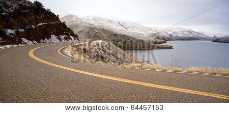 Boise Basin Snake River Canyon Cold Frozen Snow Winter Landscape