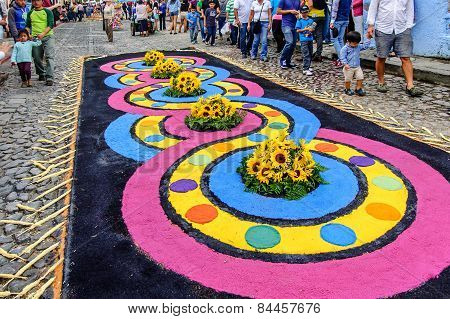 Lent Processional Carpet, Antigua, Guatemala
