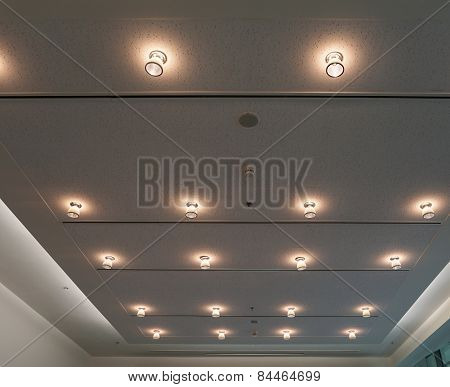 Lamps On The Modern Ceiling