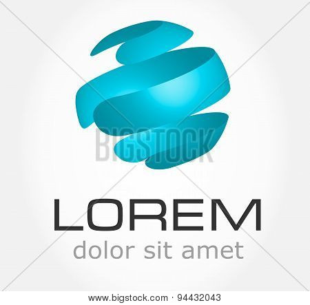 Abstract globe - symbol
