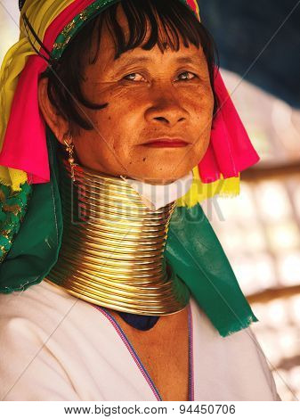 Long Neck Woman In Thailand