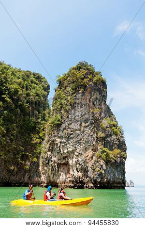 Kayaking In Pang Nga Bay, Thailand