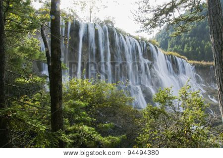 Waterfall in Jiuzhaigou, Sichuan, China