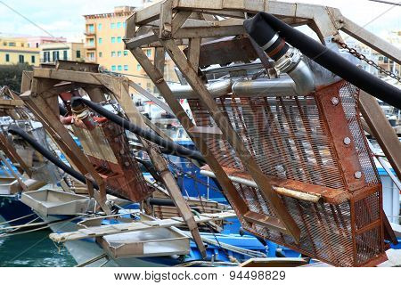 Local Fishing Boat, A Catch Of Shellfish, Especially Oysters And Whelks