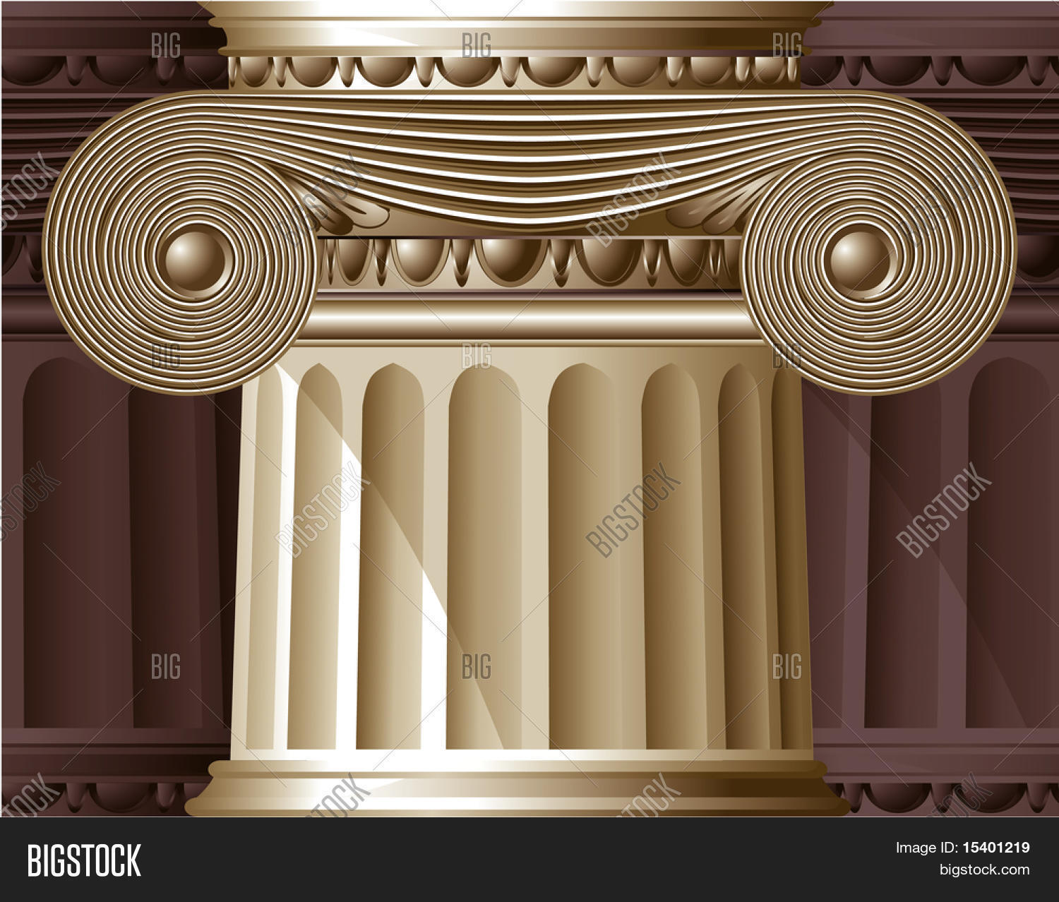 Vector Ancient Column Ancient Column. Vector & Photo (Free Trial) | Bigstock