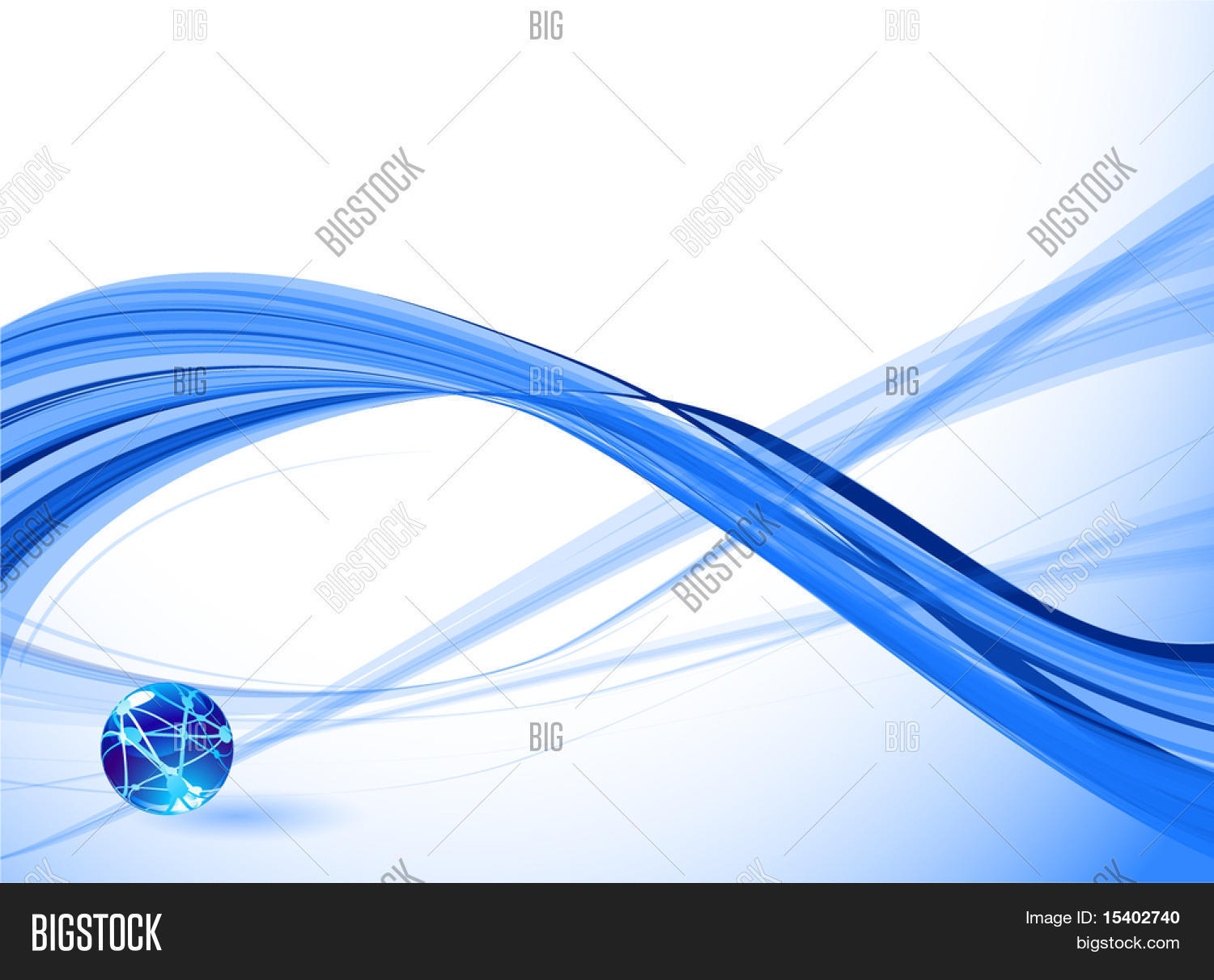 Blue Wave Abstract. Vector & Photo (Free Trial) | Bigstock