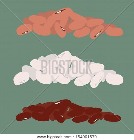 Set Of Beans In A Pile