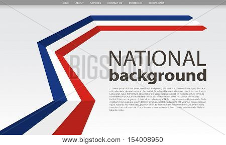 France flag abstract national background. Vector Illustration