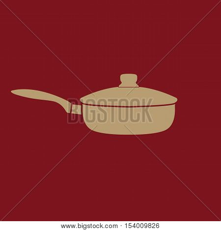 The pan icon. Dripping Pan symbol. Flat Vector illustration