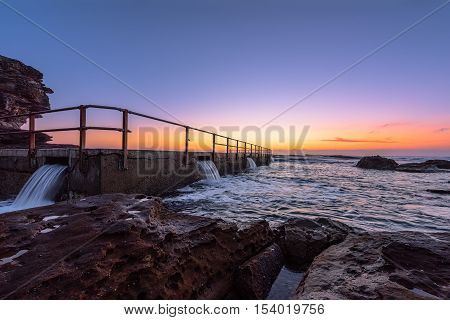 North Curl Curl Beach before sunrise, Sydney Australia