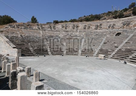 Theatre Of Halicarnassus In Bodrum, Turkey