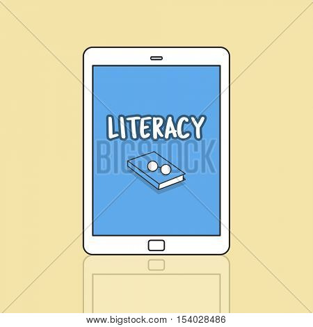Literacy Learning Education Icon Concept