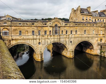 Hdr Pulteney Bridge In Bath