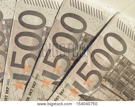Vintage Euro Note