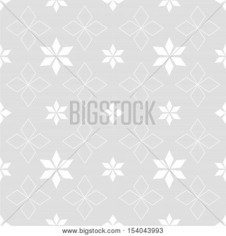 Abstract snowflakes and stars on a gray background Ethnic Scandinavian pattern Ethnic Scandinavian pattern Scandinavian Nordic pattern Folk art, Winter theme Winter seamless pattern Christmas quilt.