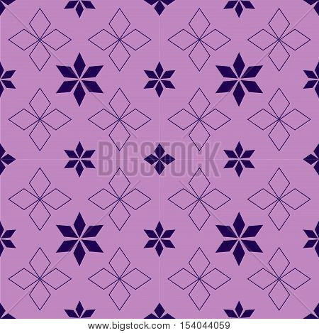 Abstract snowflakes and stars on a pink background Ethnic Scandinavian pattern Ethnic Scandinavian pattern Scandinavian Nordic pattern Folk art, Winter theme Winter seamless pattern Christmas quilt.