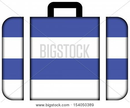 Flag Of Oslo, Norway, 1924-2000. Suitcase Icon, Travel And Transportation Concept
