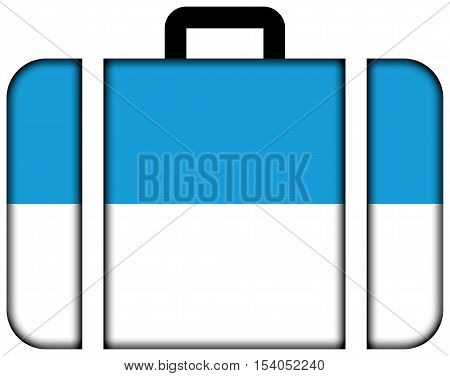 Flag Of Viljandi, Estonia. Suitcase Icon, Travel And Transportation Concept