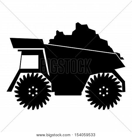 Tipper icon. Simple illustration of tipper vector icon for web
