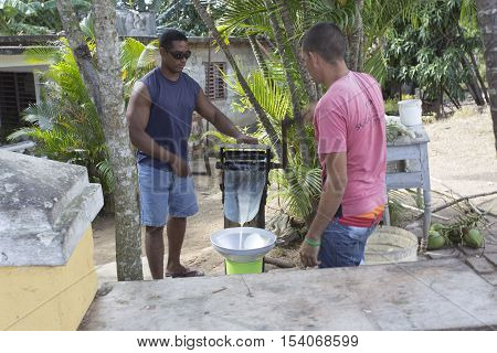 Sugar Cane Juice Preparation