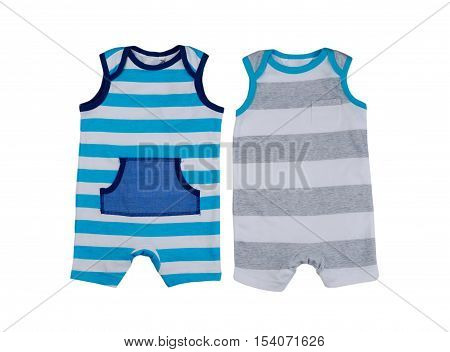 Two striped suit isolate on white modern