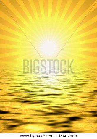 Sole sull'acqua