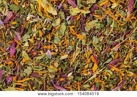 Dried Herbal Tea Leaves