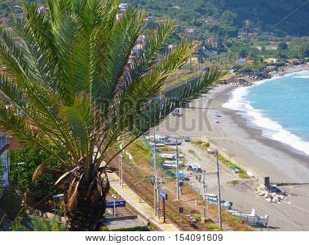 Landscape of Gioiosa Marea at Sicily at Italy