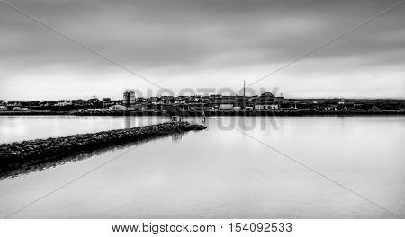 The harbour in Vadso, Finnmark county in Norway