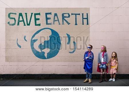 Earth Day Globe Icon Concept