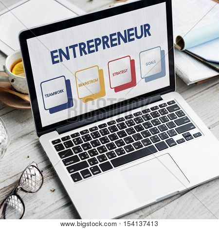 Start up Business Strategy Planning Concept