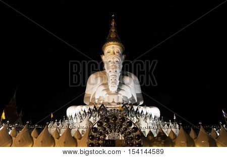 Five Buddha Statues Public Temple in Phetchabun Thailand 