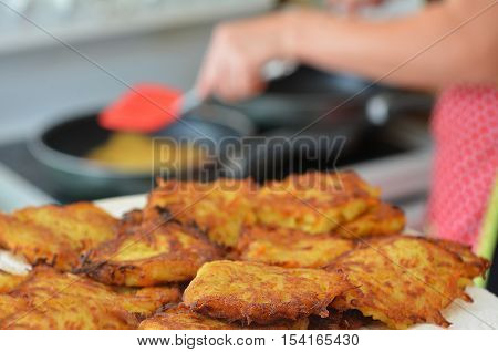 Potato Latkes - Hanukkah Jewish Holiday Food