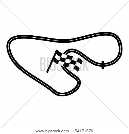 Speedway icon. Simple illustration of speedway vector icon for web