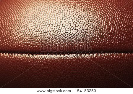 Rugby ball, closeup