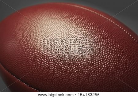 Rugby ball, closeup