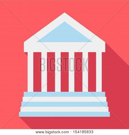 Colonnade icon. Flat illustration of colonnade vector icon for web