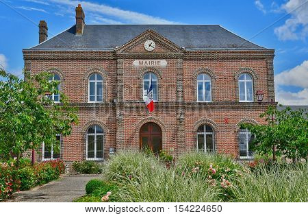 Sahurs France - june 22 2016 : the city hall