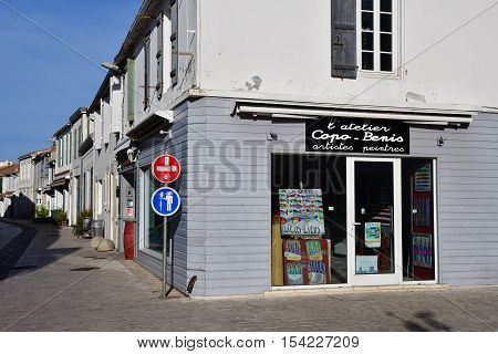La Couarde sur Mer France - september 26 2016 : the picturesque village in autumn