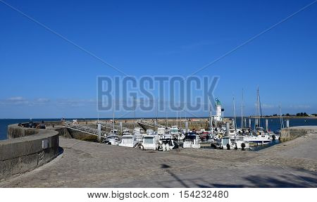 La Flotte France - september 25 2016 : boats in the picturesque port